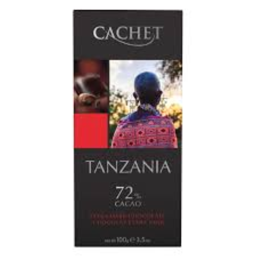 CACHET DARK TANZANIA 72% 100G